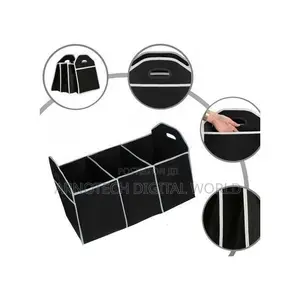 Foldable Carboot Organizer Bag With Multiple Compartments for Storage