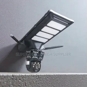 4g Simcard PTZ Smartphone App CCTV Camera With Solar Street Light