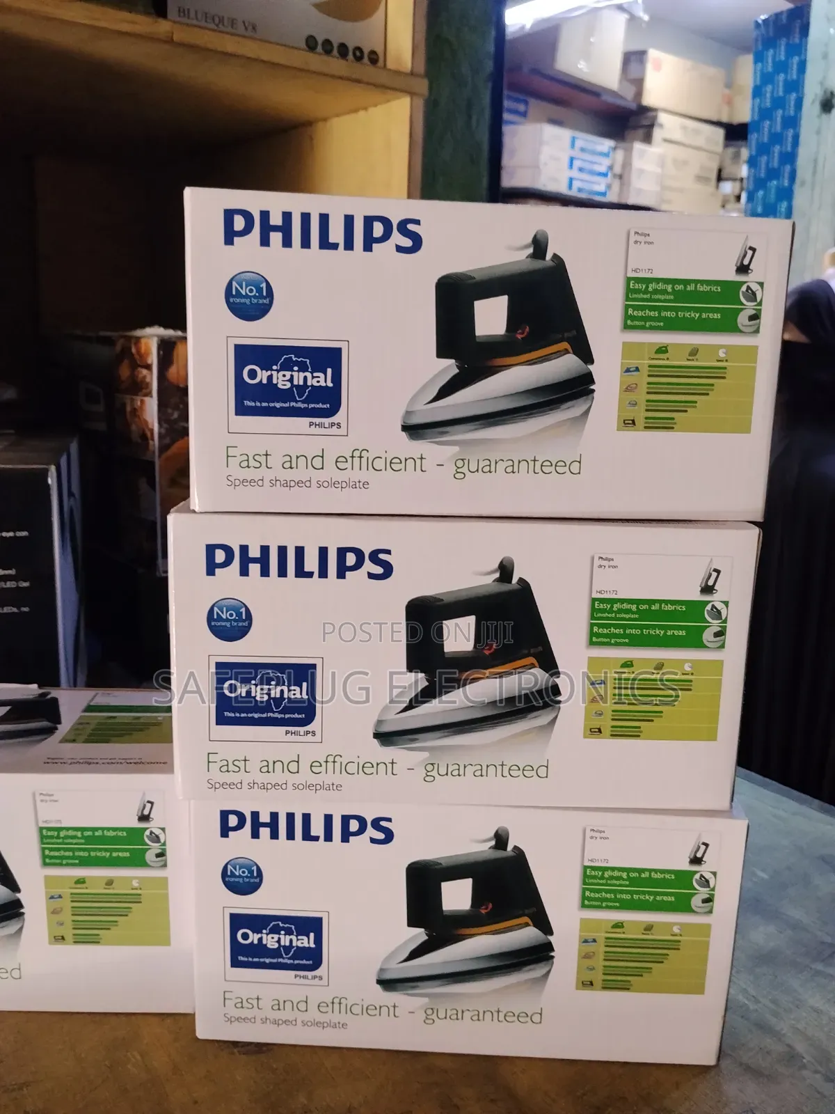 1. Genuine Philips Steam Iron Box – Fast Easy
