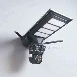 4g Simcard PTZ Built in Microphone CCTV Camera Solar Street Light