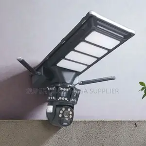 4g Simcard PTZ Alarm Warning CCTV Camera With Solar Street Light