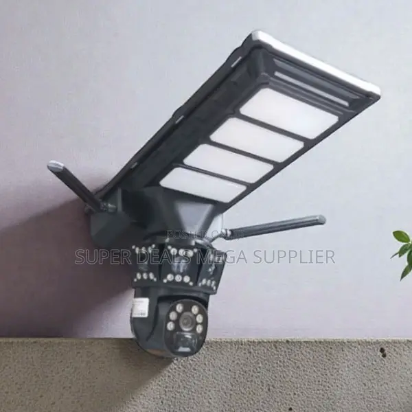 4g Simcard PTZ Alarm Warning CCTV Camera With Solar Street Light