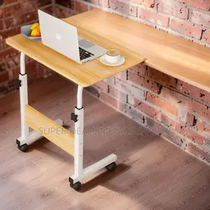 Smooth Operation Height Adjustable Multi-Use Laptop Table With Wheels