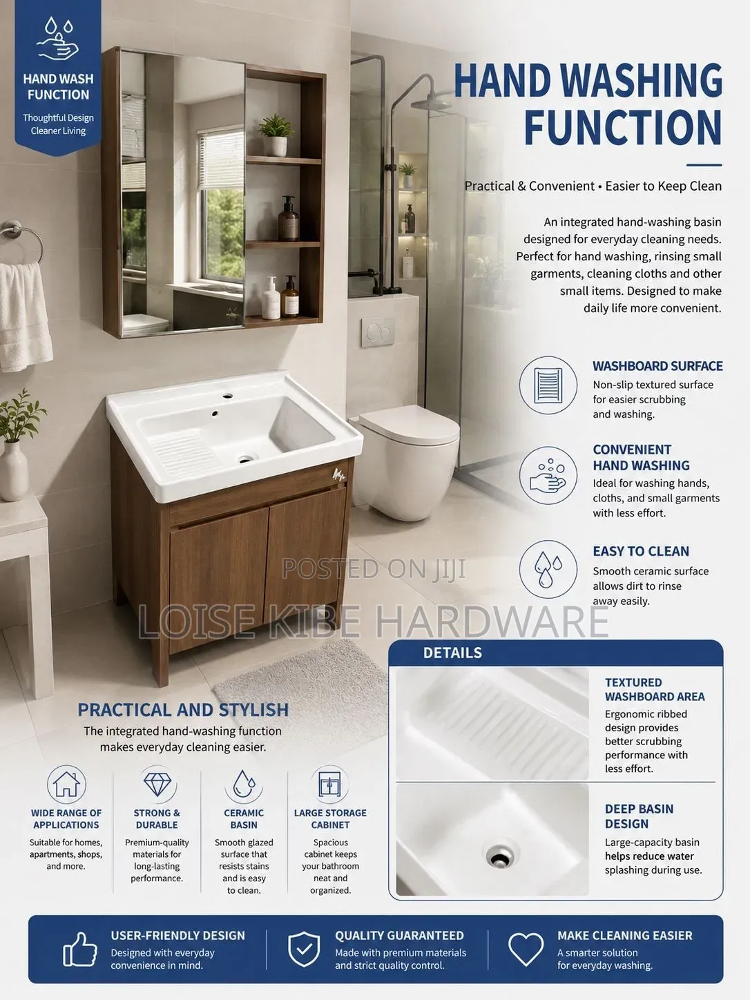Handwash Function Vanity Cabinet