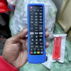 Lg Universal Tv Remote With Silicone Case (Blue) Batteries.