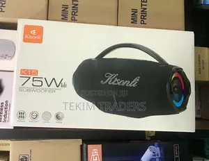 Kisonli 75w Portable Party Speaker 6000mah With RGB Lights
