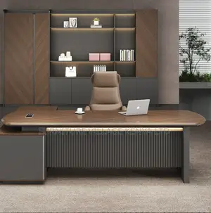 1.8m L-Shaped Office Desk With Curved Edges