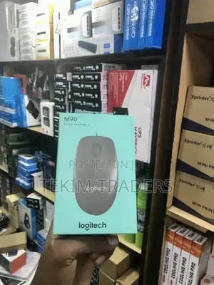 Logitech M90 Optical Usb Mouse - Full Size, 180cm Cable