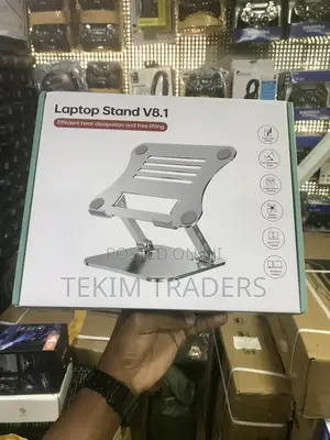 V8.1 Heavy Duty Aluminium Laptop Stand - Ergonomic Height Adjustable