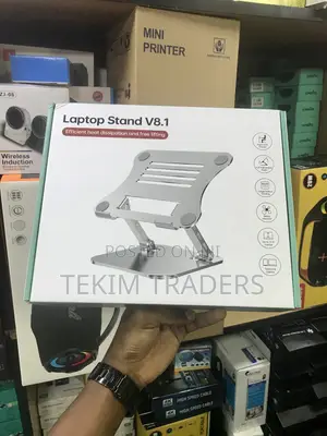 Heavy Duty V8.1 Laptop Stand Aluminium - Ergonomic Free Lift