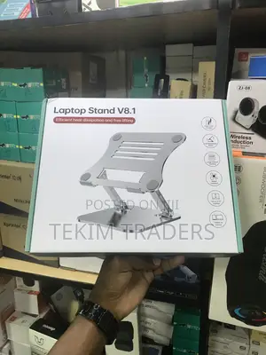 V8.1 Aluminium Laptop Cooler Stand - Adjustable Ergonomic Design