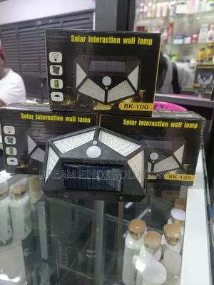 Bright Outdoor 100 Led Solar Wall Lamp - Bk-100 Motion Activated Light