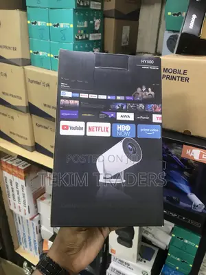 Hy300 Android 11 Portable Projector - 720p Hd, Wifi 6, Decoding