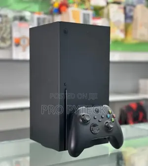 Black Xbox Series X With One Controller