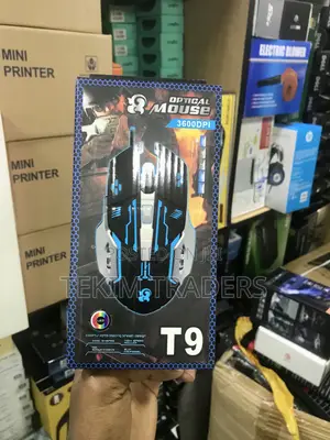 T9 Gaming Mouse 3600dpi Optical RGB Led 7 Button Usb Wired