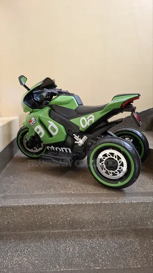 Kids Electric Racing Motorbike 12v Ride-on Bike With Training Wheels
