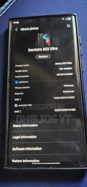 Samsung Galaxy S22 Ultra 5G 256 GB Black