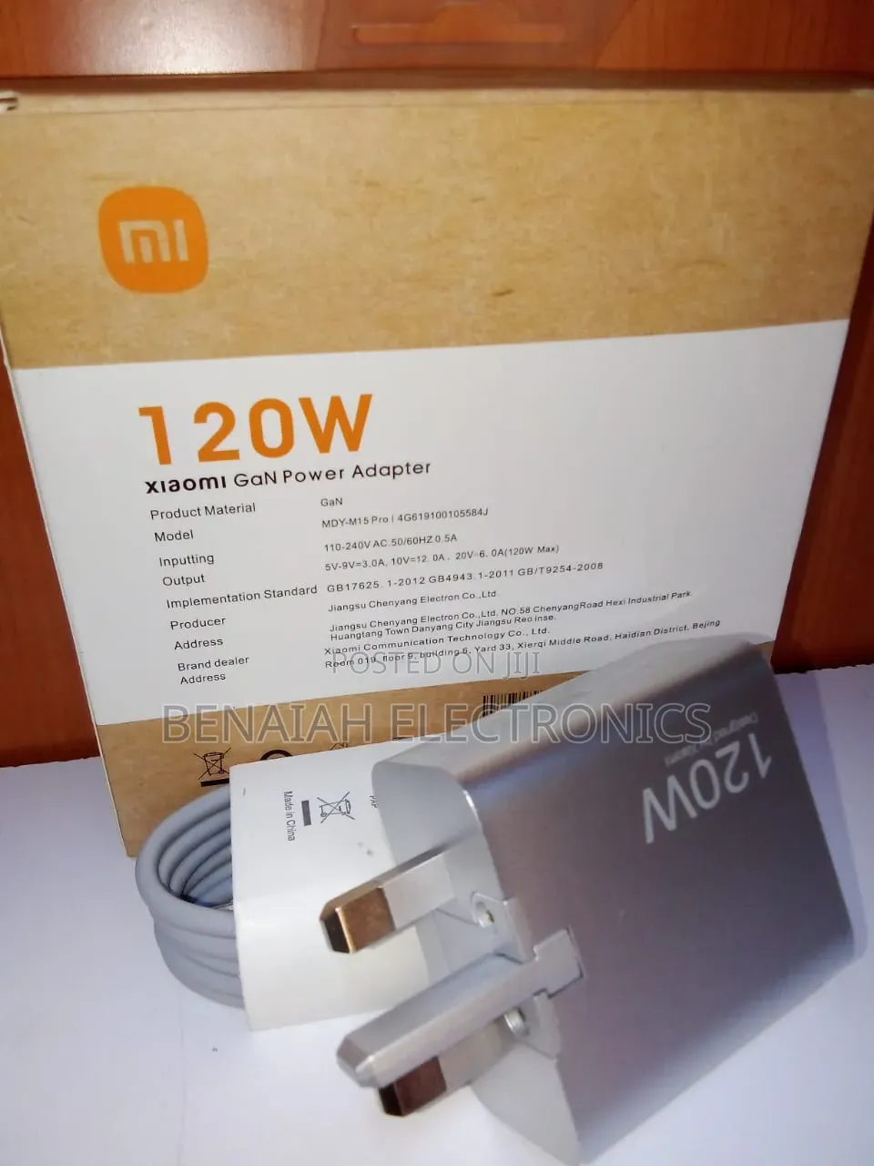 120 Watts Xiaomi Charger Complete With Cable