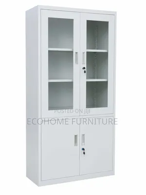 Modern Steel Office Filing Cabinet With Glass Doors – Tf-110
