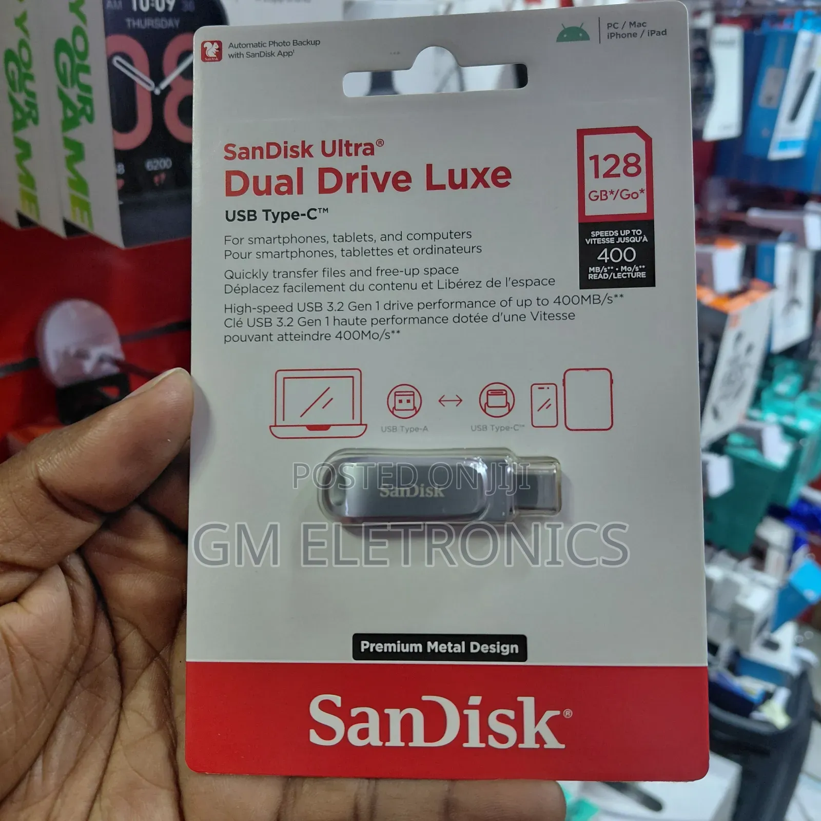 128gb Dual Drive Luxe Usb-Type-C Drive for Smart Phones Computers