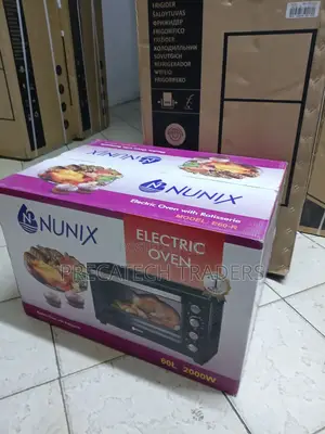 Nunix 60l Countertop Electric Oven With Grill Rotisserie