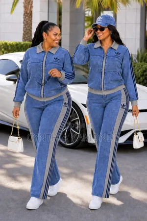 2pc Adidas Denim Set
