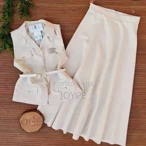 Skirt and Sleeveless Coat