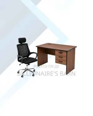 Compact 1m Desk and Headrest Mesh Chair for Compact Spaces