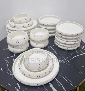 24pc European Cherries Dinner Set