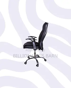Executive Leather Office Chair High Back for Compact Work Areas