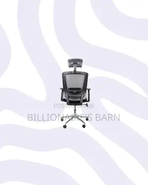 Practical Black Mesh Office Chair With Headrest for Compact Work Areas