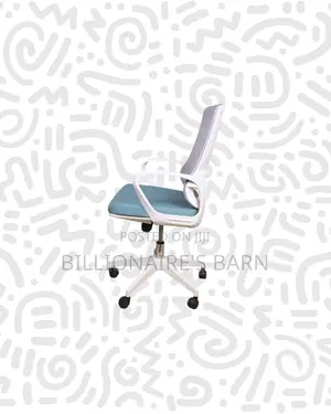 Practical White Mid Back Mesh Office Chair for Compact Work Areas