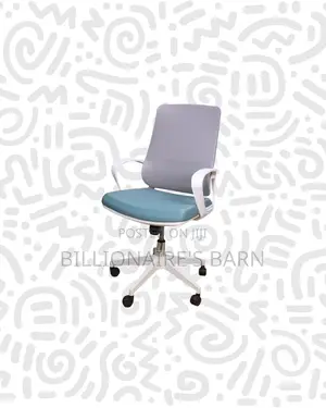 Practical White Mid Back Mesh Office Chair for Compact Work Areas