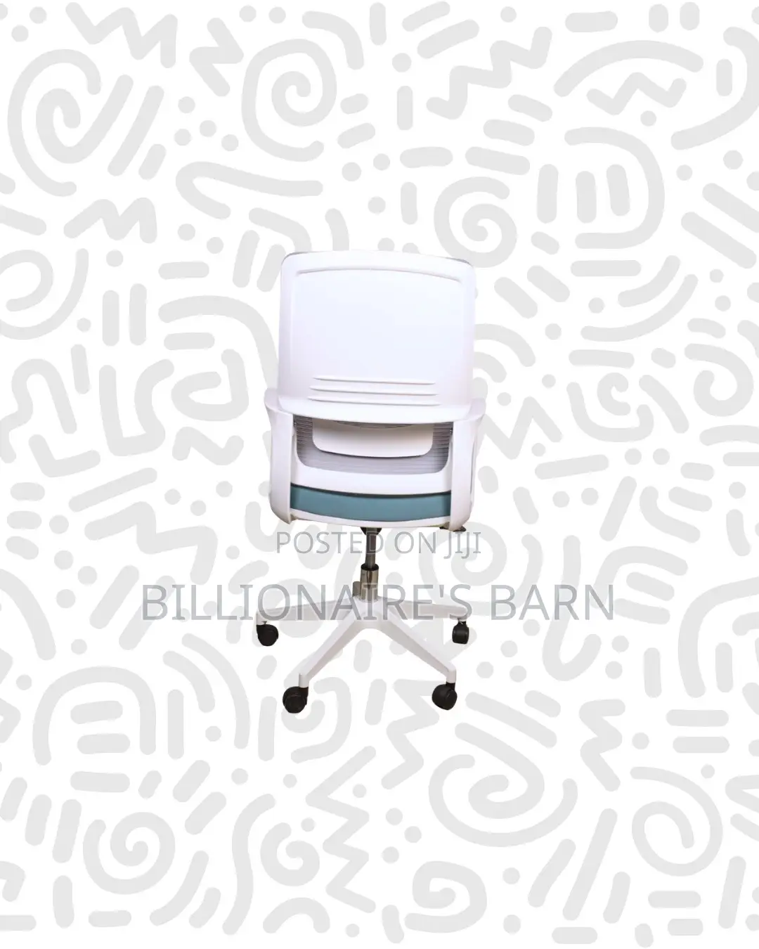 Practical White Mid Back Mesh Office Chair for Compact Work Areas