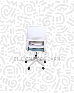 Practical White Mid Back Mesh Office Chair for Compact Work Areas