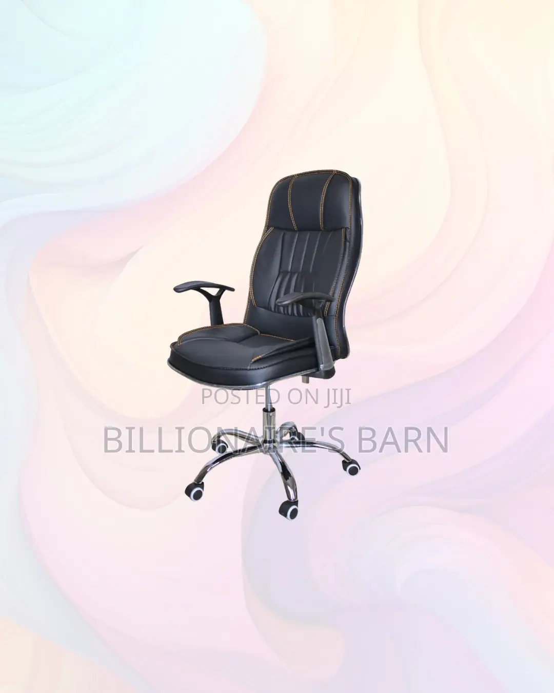 Practical Leather Office Chair High Back for Professional Workspaces