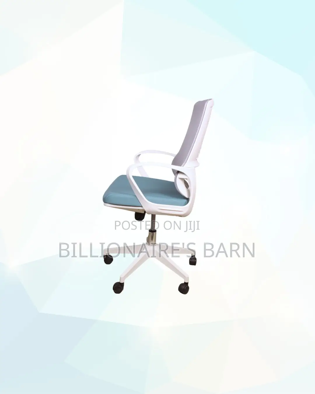 Practical White Mid Back Mesh Office Chair for Professional Workspaces