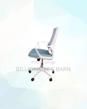 Practical White Mid Back Mesh Office Chair for Professional Workspaces
