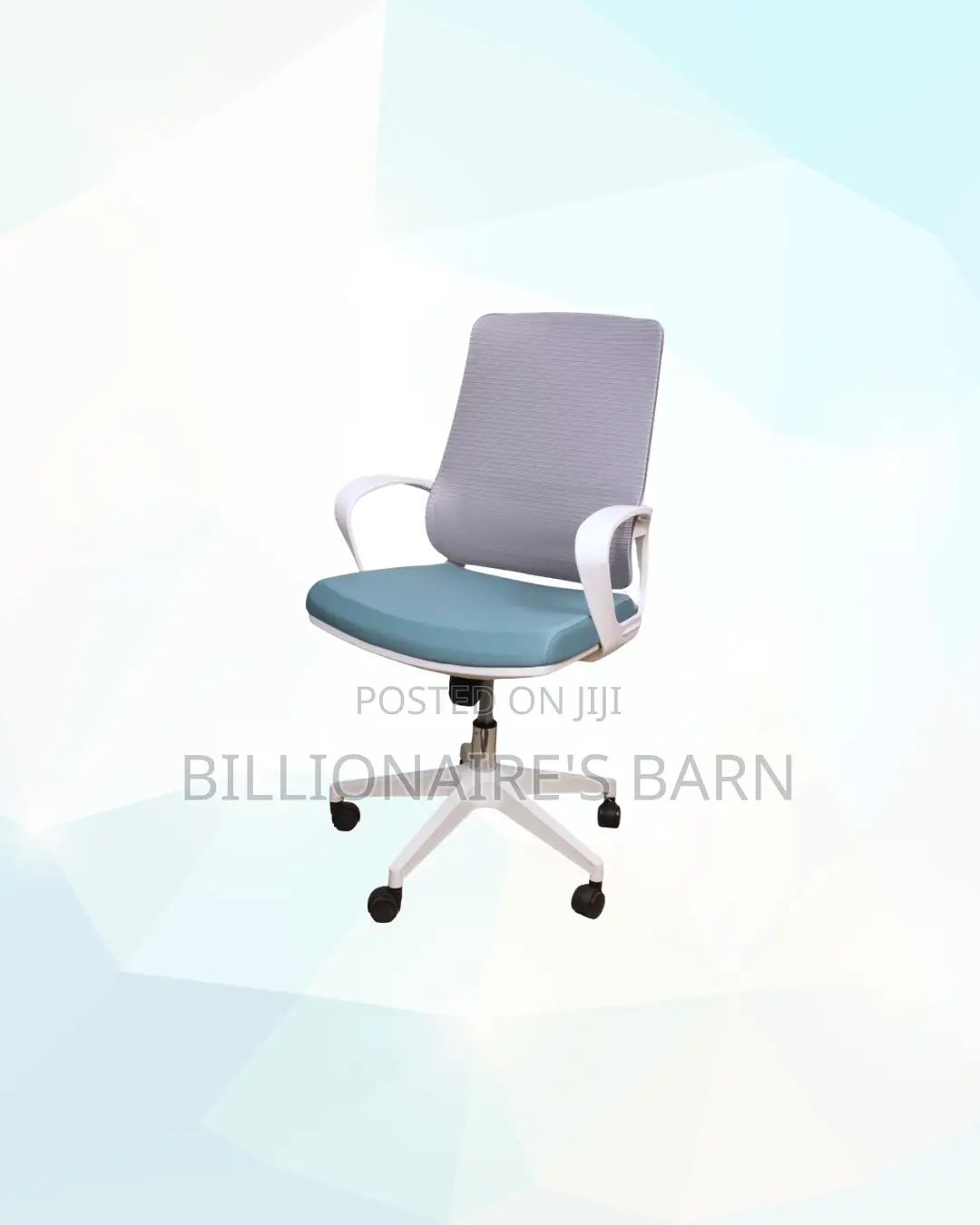 Practical White Mid Back Mesh Office Chair for Professional Workspaces