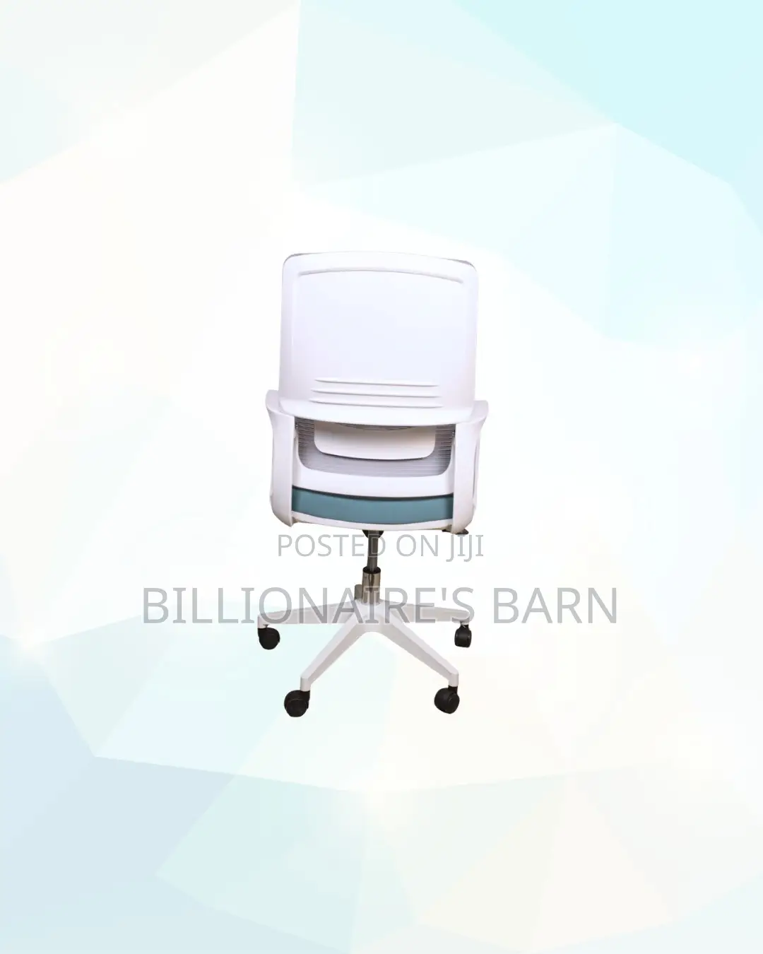Practical White Mid Back Mesh Office Chair for Professional Workspaces