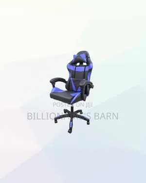 Blue Racing Gaming Chair Ergonomic Support for Professional Workspaces