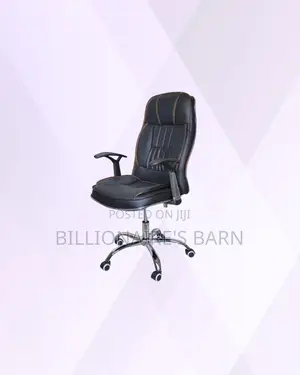 Executive Leather Office Chair High Back for Smooth Daily Tasks