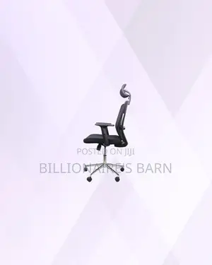 Practical Black Mesh Office Chair With Headrest for Smooth Daily Tasks