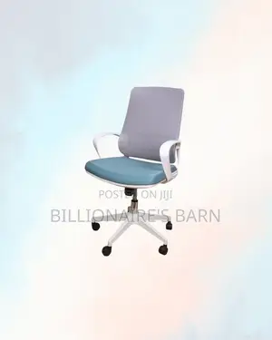 Practical White Mid Back Mesh Office Chair for Smooth Daily Tasks