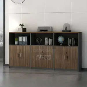 Office Cabinet; 6 Door Wooden Credenza Office Cabinet