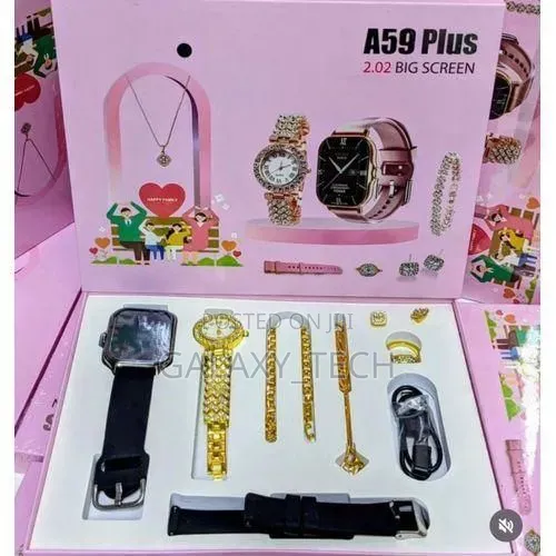 Smart Watch Set A59 Plus 2.02" Big Screen Gift Set