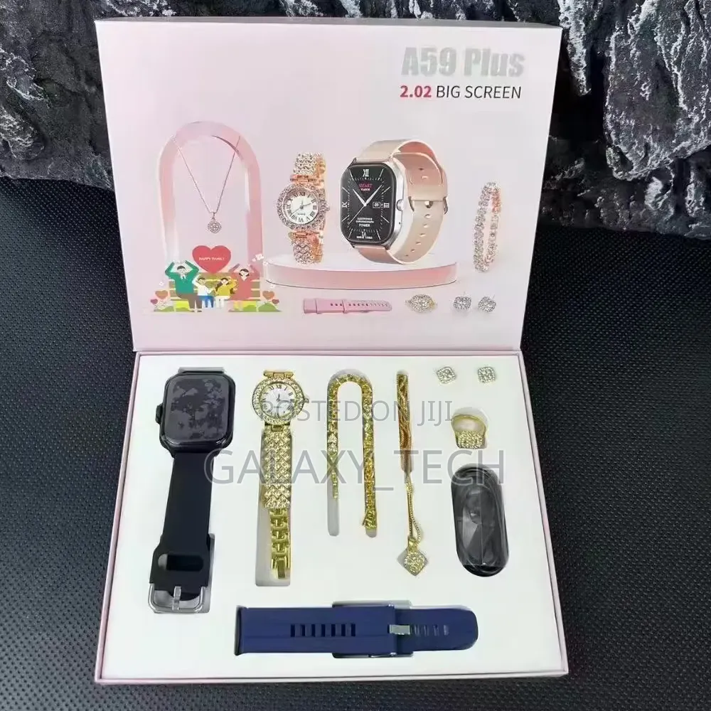 Smart Watch Set A59 Plus 2.02" Big Screen Gift Set