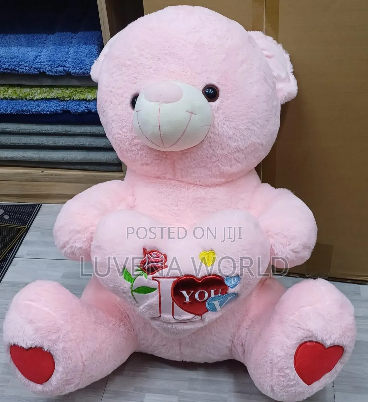 60cm Pink Teddy