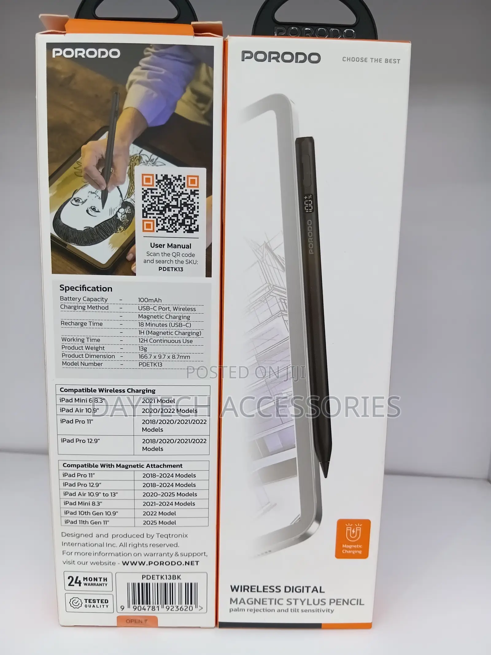 This Is a Porodo Wireless Digital Magnetic Stylus Pencil