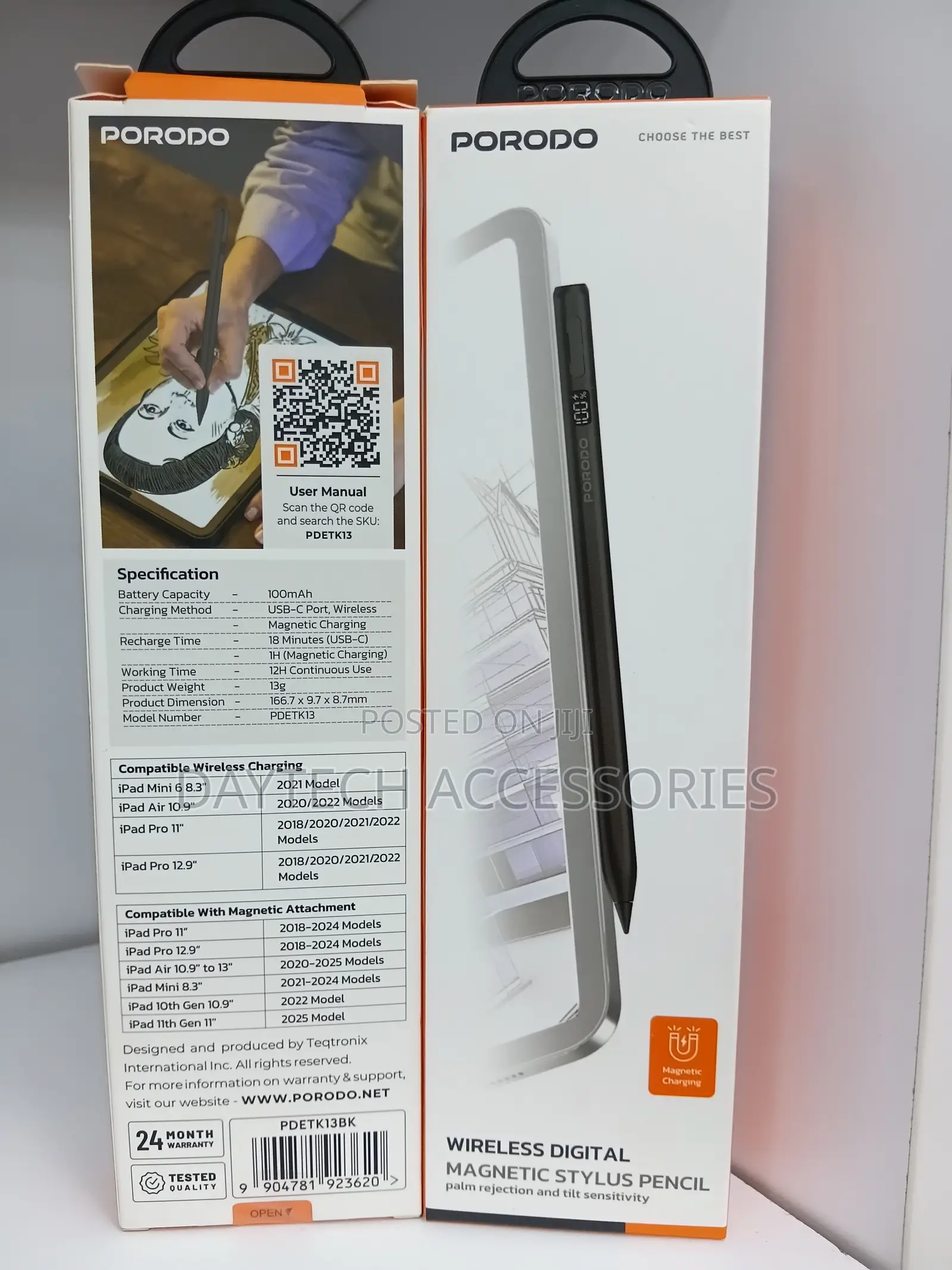 This Is a Porodo Wireless Digital Magnetic Stylus Pencil